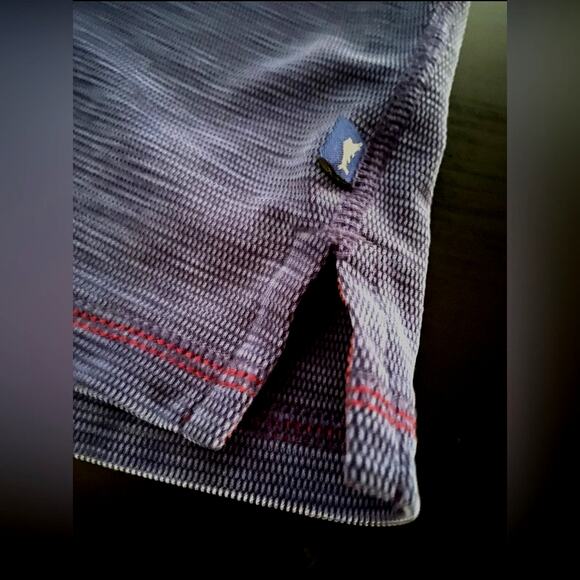 TOMMY BAHAMA Blue w/Red Stitch Accent Knit Polo Mens sz M - Picture 10 of 10